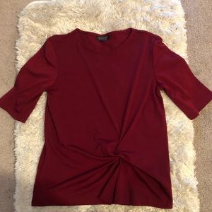 Front knot red top from Topshop size 2